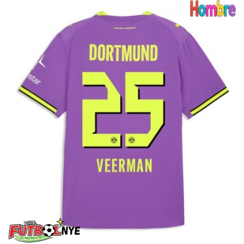 Camiseta Borussia Dortmund Joey Veerman #25 Tercera Equipación 2026-27 manga corta